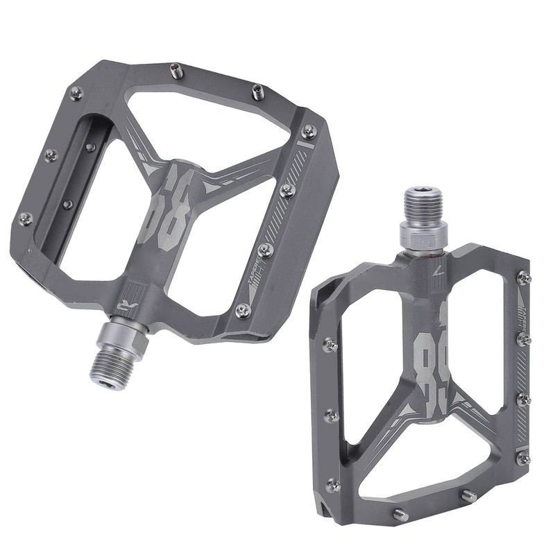 Enlee 2pcs Mountain Bike Pedals NonSlip DU Bearing Lightweight Bicycle