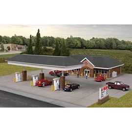 Modern Gas Station - KIT - Main Building: 10-7/16 X 6-1/2 X 3-1/8" 26.5 X 16.5 X 7.9CM