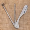 2Pcs Silver Pipe Tamper Tool Pipe Reamer Tool Stainless Steel