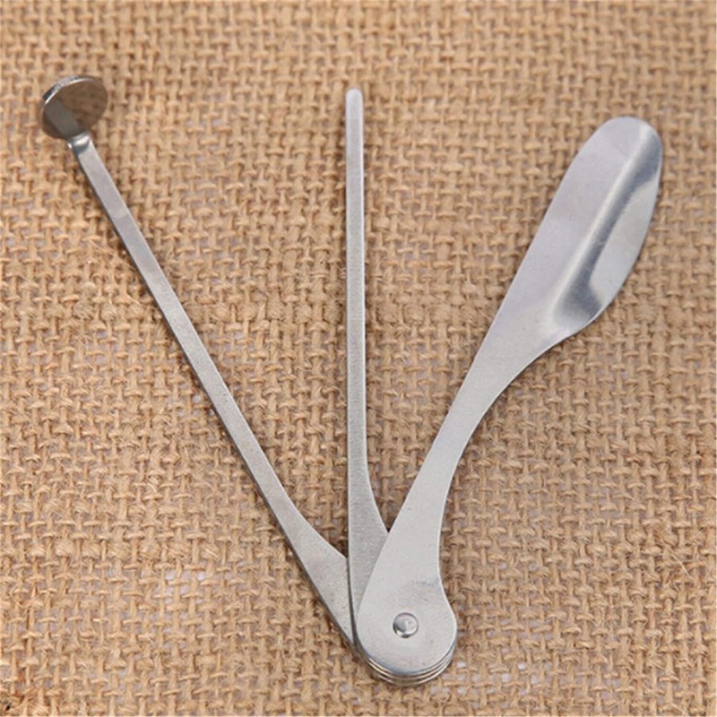 2Pcs Silver Pipe Tamper Tool Pipe Reamer Tool Stainless Steel