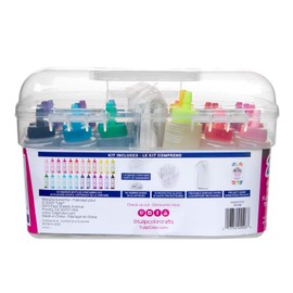 Tulip One-Step Tie-Dye Kit 24 Tie Dye Storage Tub, Color Spectrum (TUFDYPRTY2.75OZ)