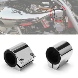 URLWALL 1'' Butt Joint Exhaust Sleeve Clamp Band, 2pcs High Temp Exhaust Narrow Band Muffler Seal Clamp For Yamaha Banshee 1987-2006 Exhaust Pipes Muffler Ends And Exhaust System Connection