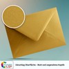 COLOURS-4-YOU Envelopes, DIN C6, Gold, 11.4 x 16.2 cm, 110