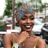 DRESHOW 5 Pack Knotted Headwraps for Women African Turban Pre-Knotted