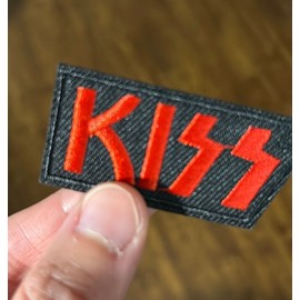 Handmade KISS Pop Rock Heavy Metal Band Logo Embroidered Iron/Sew on patch NEW Embroidery