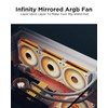 AsiaHorse COSMIQ 120mm PC Case Fan, Infinity Mirror FDB 2000