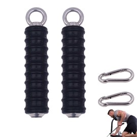 Aboiledy Pack of 2 Fitness One-Handed Training Aids One-Hand Lat Pull Bar Fitness Rowing Grip Fitness Equipment Triceps Cable Pull Single Handle for Fitness Training Pull-Up Bars