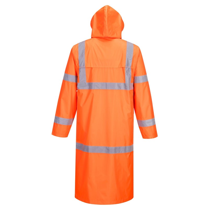 Portwest UH445 Men's Waterproof Hi Vis Raincoat - Reflective Lightweight