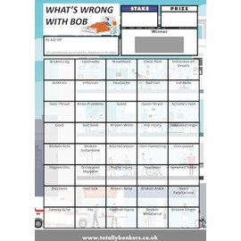 Totally Bonkers - Hospital/A&E Fundraising Scratch Cards - 40 Square - A6 (148x105mm) - 10 Pack - TB0118 - Blind Cards