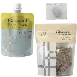 Naiad Face Pack, 6.0 oz (170 g), Cleaning Fee, Pack, 17.6 oz (500 g), Hair Rubber Included