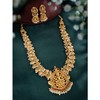 Aheli White Kundan Studded Long Necklace & Jhumki Earrings Set