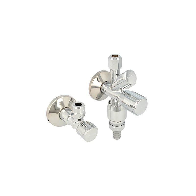 Schell Comfort Double Pack 1/2 Inch Angle Valve Plus Combination