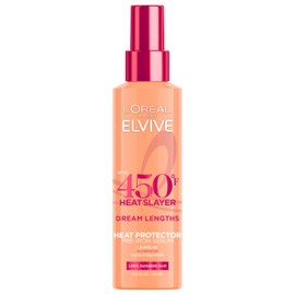 L'Oreal Paris Elvive Dream Lengths Heat Slayer Pre-Iron Spray Leave-In, 4.4 Ounce