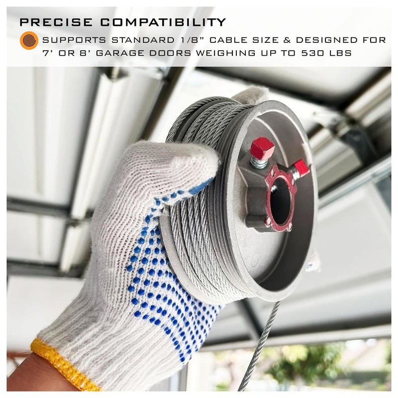 HardwareX Supply Garage Door Cable Drum, One Pair (Left and