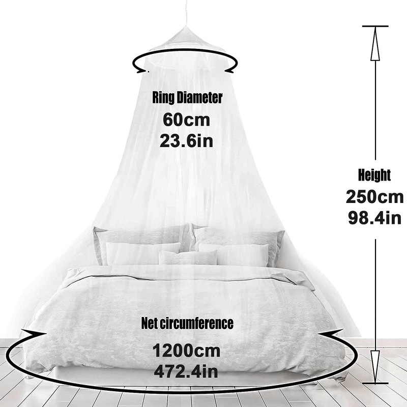 VZATT Mosquito Net Bed, Mosquito Net Suitable for Large Single