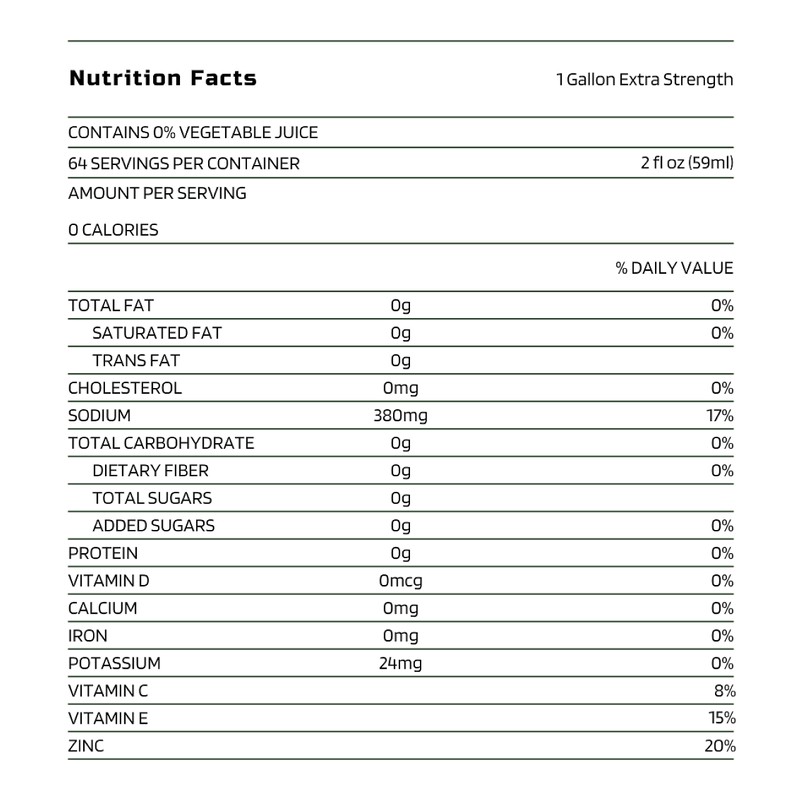Pickle Juice Sports Drink, 1 Gallon, Extra Strength - Relieves