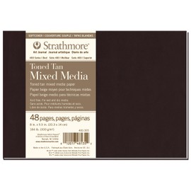 'Strathmore Softcover Art Journal, Media mezclada con tono tan, Toned Tan Mixed Media, 1, 1