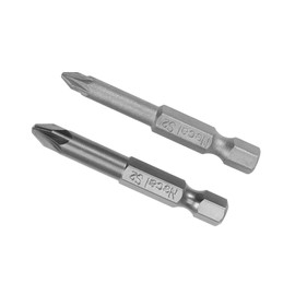 Kozelo PZ Screwdriver Bit Set - [2 Inch x H1/4 x PZ1 PZ2 PZ3] Hex Shank Magnetic Cross Batch Head for Pneumatic or Power Tool Use, S2 Steel