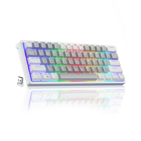 SOLAKAKA SK961 60% Wireless Gaming Keyboard with Triple Mode BT5.0/2.4GHz/USB-C