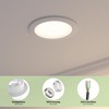 ledscom.de ZOBE II Recessed Ceiling Light Round 107 mm Diameter