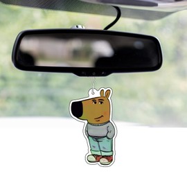 TikTok Meme Scented Tree with Chill Guy Motif, Funny Car Fragrance Dispenser, Car Tuning, Air Freshener, Fragrance Pendant Car, Fragrance Tree Set Car, Set of 2