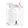 BASEBALL Baby Shower Games— FIND THE GUEST Game — Pack