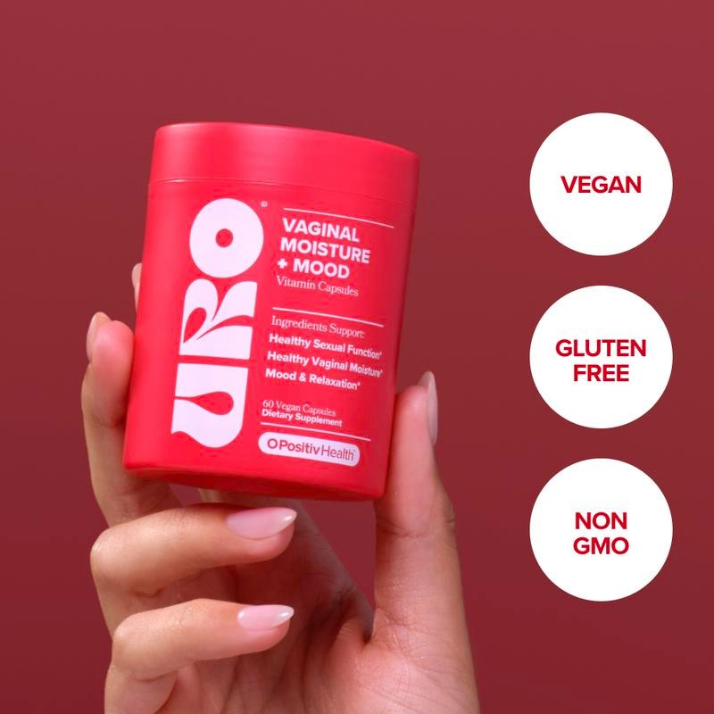 URO Vaginal Moisture & Mood Support Capsules – 2 Bottles,