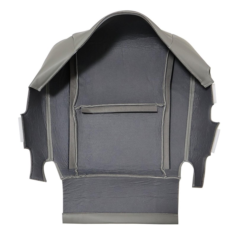 NLQR Front Driver Seat Perforated Replacement Seat Cover Charcoal Gray