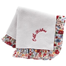 Cath Kidston 001455-0001-03 Large Ruffle Towel Handkerchief (11.0 inches (28 cm) LOVE DITSY (Gray) Women's Towel Hand Towel Approx. 11.0 inches (28 cm)
