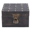 Treasure Props Storage Box with Password Lock Retro Wooden Storage