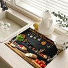 HOMETITUTE Stove Top Cover 28x20 Rustic Kitchen Scene Heat Resistant