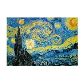 LUUFAN 1000 Pieces Mini Jigsaw Puzzle for Adults, Difficult Challenges Educational Toys Family Fun Games for Relax and Create 14.96 x 10.24 inches (Starry Night)