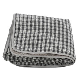 Camping Sleeping Bag Pad USB Port Heated Sleeping Bag Pad Outdoor Camping Waterproof Cotton Sleeping Bag Liner Black and White Check