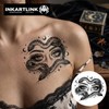 Temporary Tattoo, Medusa Snake Moon, 2 Sheets