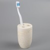 Luxury Solid Marble Toothbrush Holder – Handcrafted Champagne Beige, Heavy-Duty