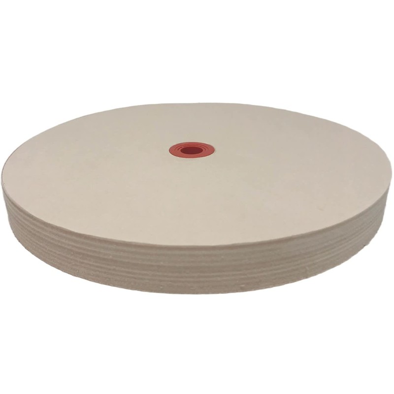 8 in Leather Honing Stropping Wheel Includes Premium White Buffing