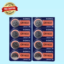 Sony CR1632 Lithium 3V Watch Battery (Exp 10/2032 )  8Pc