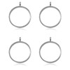 WANDIC Silver Photo Charms, 4 Pcs Screw Thread Round Memory