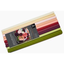 Lia Griffith Lia Griffith Extra Fine Crepe Paper Folds Rolls, 10.7-Square Feet, Assorted Colors