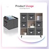 Onlyeasy Extra Large Foldable Cloth Storage Cubes 4 Pack with