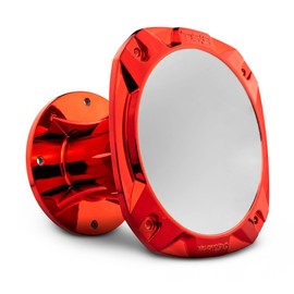 DS18 PRO-HP102/CRDWH 2" Exit Horn Waveguide Plastic Horn - 4.81" Depth Shorter Style - Fits most bolt on Compression Drivers - UV Resistant Chrome Finish - Red/White Chrome Color (Single)
