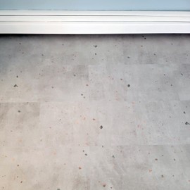 Allure 12" x 24" x 6.5mm, 12mil Luxury Vinyl Tile Flooring, Perfect Comfit Terrazzo Look, Embossed, Waterproof, 1 box, 12 tiles/box, 23.82 sqft/box