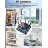 WDERAIR 4 x 120mm Server Rack Mount Fan 12V with