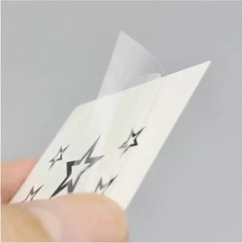 별모양 타투 임시 패션 스티커 스타 뷰티소품 문신 5p Star-shaped Tattoo Temporary Fashion Sticker Star Beauty Accessories Tattoo 5p [Solid Star]