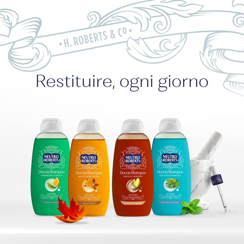 Neutro Roberts Energizant Shower Shampoo - 6 Packs of 250