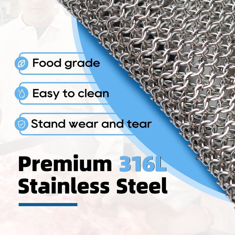 Schwer Highest Level Cut Resistant Stainless Steel Metal Mesh Chainmail
