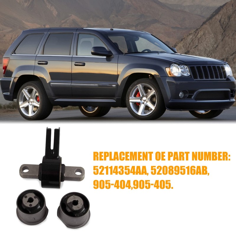 Front Differential Mount with Bushing Bracket Compatible with 2005 2006