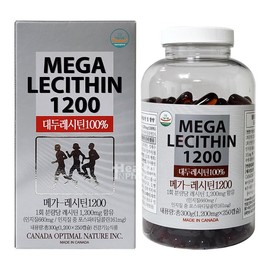 Mega-Lecithin 1200 1200mg x 250 capsules/4 months supply/Improvement of blood cholesterol / 메가-레시틴1200 1200mg x 250캡슐 /4개월분/혈중 콜레스테롤 개선