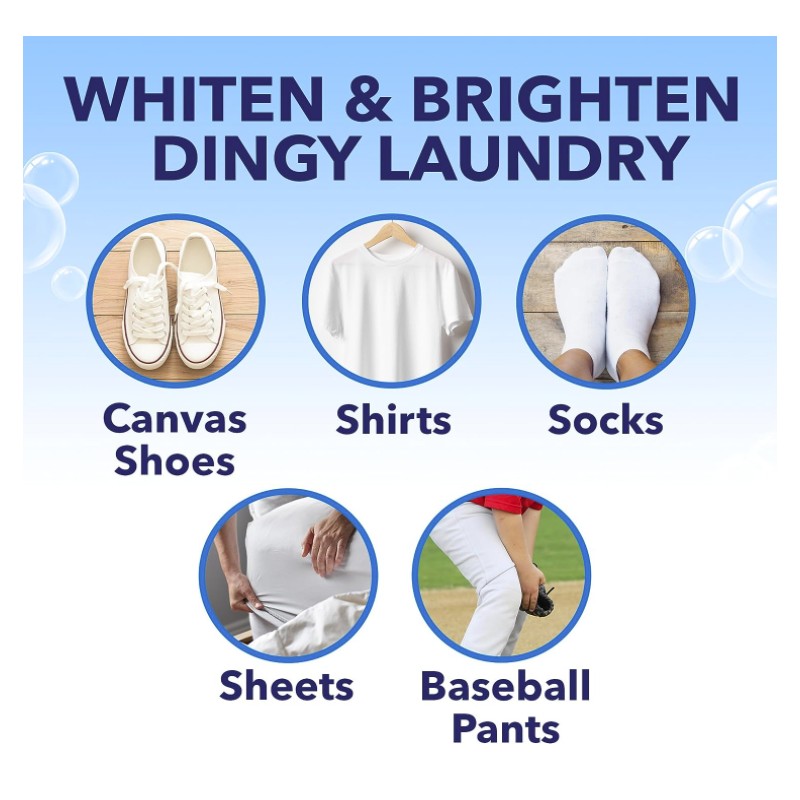 OxiClean White Revive Laundry Whitener and Stain Remover Power Paks,