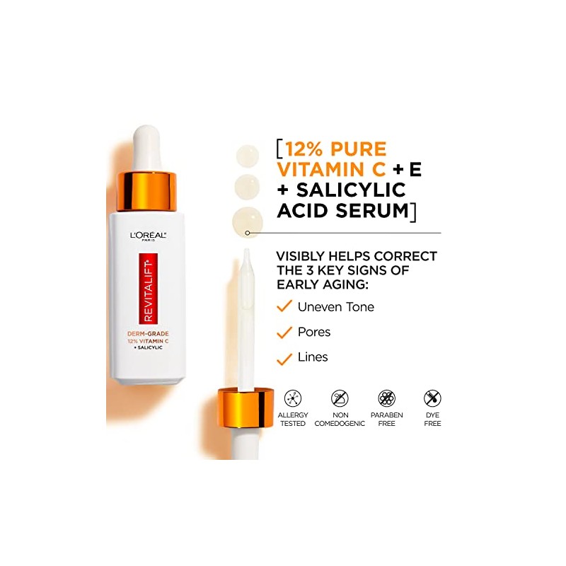 L'Oreal Paris Revitalift Suero de vitamina C con vitamina E